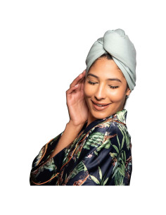 Toalla de Secado para Cabello KISMETICS Turbante Verde Claro