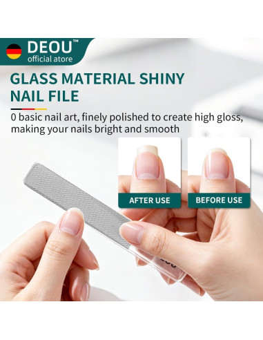 Set de Cortauñas Profesional DEOU 3 en 1 Acero Inoxidable