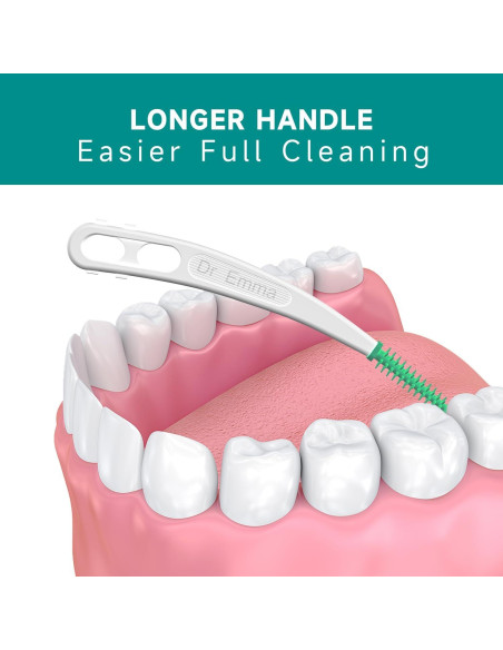 Palillos Dentales Curvados Dr. Emma de Menta 90 Unidades