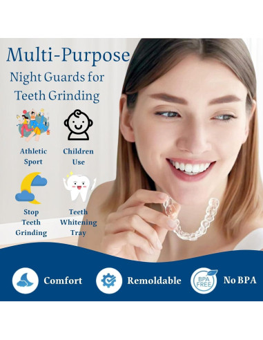 Protector Bucal Nocturno Oormgsrc para Bruxismo - 4 Piezas