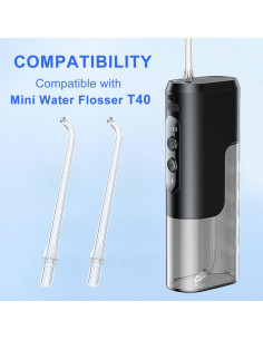 Consejos de Reemplazo Irrigador Bucal Mini COSLUS T40 - 3 Puntas 2