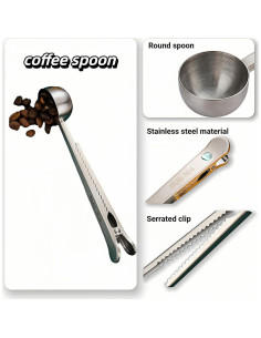 Cucharada Medidora 2-en-1 Btolin Acero Inoxidable 16.99 cm 2