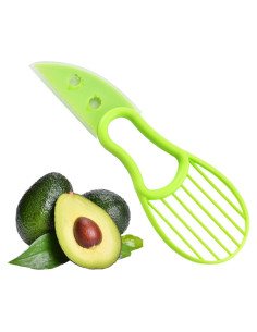 Cortador de Aguacate 3 en 1 Genérico - Pelador, Descorazonador y Cuchillo