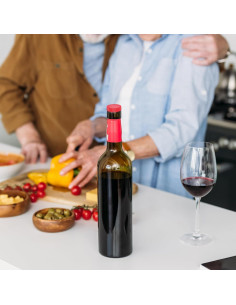 72 Vertedores de Vino Lento Qinyoung con Tapa Roja 2