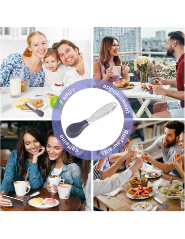 Cuchillo para Mantequilla LemonBest 3 en 1 Acero Inoxidable