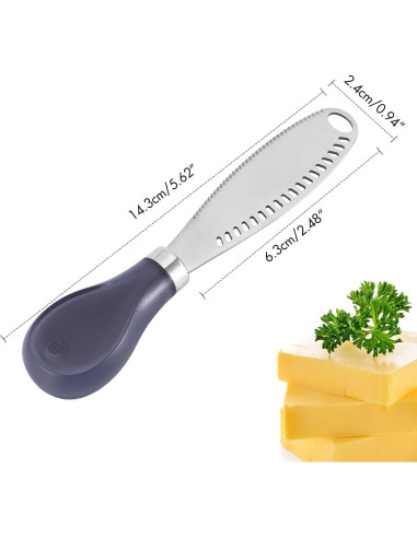 Cuchillo para Mantequilla LemonBest 3 en 1 Acero Inoxidable