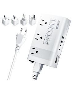 Convertidor de Voltaje DOACE 350W con 4 Puertos USB para Viajes