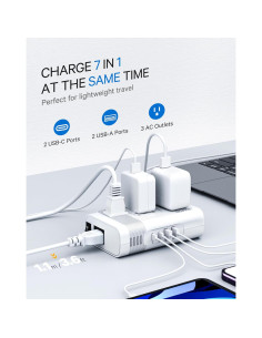 Convertidor de Voltaje DOACE 350W con 4 Puertos USB para Viajes 2