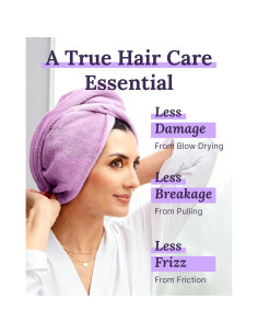 Toalla de Microfibra para Cabello Keranique - Secado Rápido 66x25cm 2