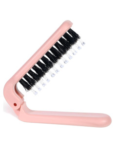 Cepillo de Pelo Plegable Zyghjort Rosa 17.5 cm Cerda de Jabalí