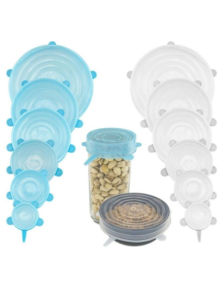 Tapas de Silicona Reutilizables Southern Homewares - 12 Piezas