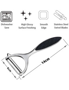 Pelador de Verduras Leaflai en Y, Acero Inoxidable, 1 Paquete 2