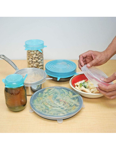 Tapas de Silicona Reutilizables Southern Homewares - 12 Piezas