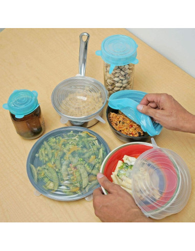 Tapas de Silicona Reutilizables Southern Homewares - 12 Piezas