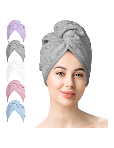 Conjunto de Toallas de Microfibra YoulerTex 5 Paquetes Secado Rápido