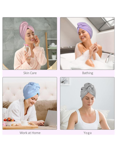 Conjunto de Toallas de Microfibra YoulerTex 5 Paquetes Secado Rápido