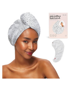 Toalla de Microfibra Kitsch para Cabello - Secado Rápido, Anti-Frizz