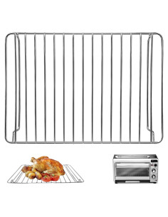 Bandeja de Acero Inoxidable para Horno Tostador Hamilton Beach 32x22 cm