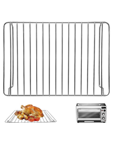 Bandeja de Acero Inoxidable para Horno Tostador Hamilton Beach 32x22 cm