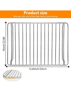 Bandeja de Acero Inoxidable para Horno Tostador Hamilton Beach 32x22 cm 2