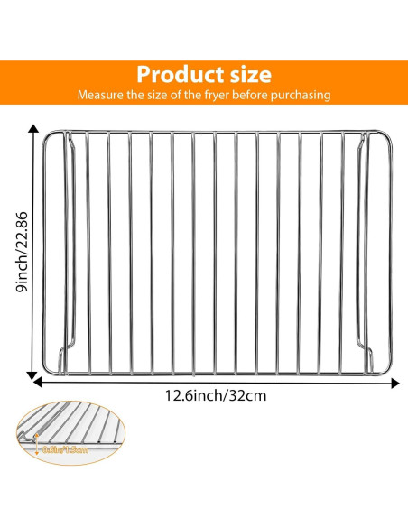 Bandeja de Acero Inoxidable para Horno Tostador Hamilton Beach 32x22 cm