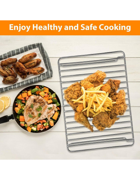 Bandeja de Acero Inoxidable para Horno Tostador Hamilton Beach 32x22 cm