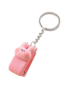 Grapadora Mini Portátil Galyacht Rosa con Llavero 14g