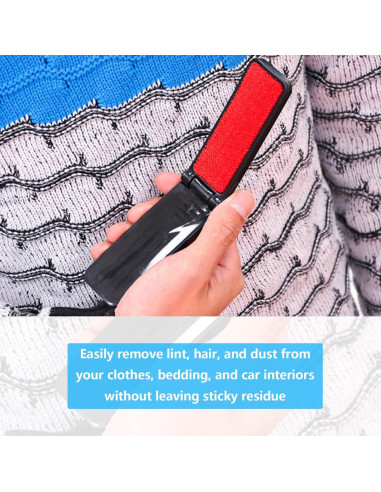 Cepillo Quitapelusas Plegable Nanchroadly para Ropa y Alfombras