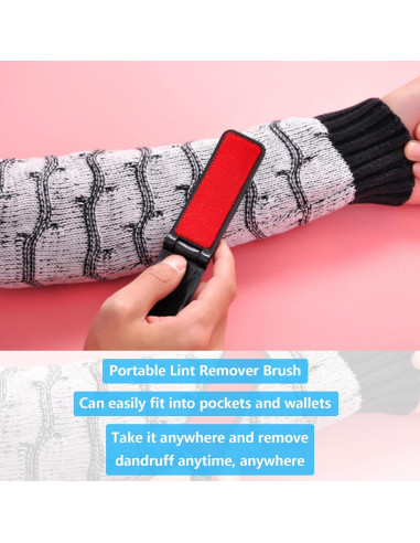 Cepillo Quitapelusas Plegable Nanchroadly para Ropa y Alfombras