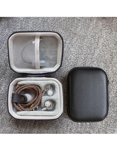 Caja de Almacenamiento de Auriculares JaHui, Cuero PU, Impermeable