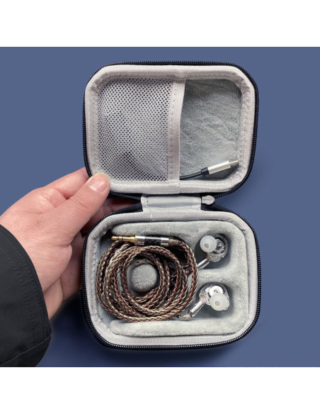 Caja de Almacenamiento de Auriculares JaHui, Cuero PU, Impermeable