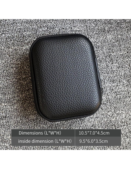 Caja de Almacenamiento de Auriculares JaHui, Cuero PU, Impermeable