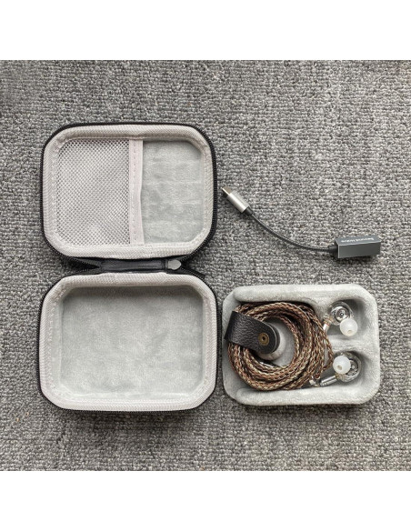 Caja de Almacenamiento de Auriculares JaHui, Cuero PU, Impermeable