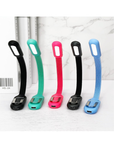 Luz de Libro Recargable Somisgarden AI4820BM LED 4 Temperaturas