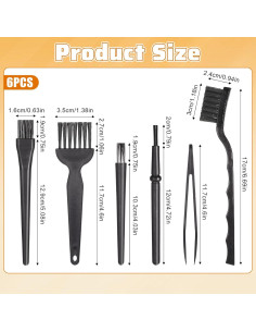 Juego de 6 Cepillos de Limpieza Xthrotsenk para Espacios Reducidos 2