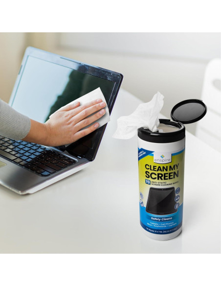 Toallitas de Limpieza Antiestáticas Enspire 70 Unidades 15.24x17.78cm