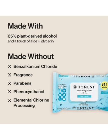 Toallitas Antibacterianas The Honest Company 150 Unidades