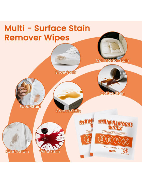 Toallitas Quitamanchas Húmedas RSQAZQ 50 Unidades Viaje