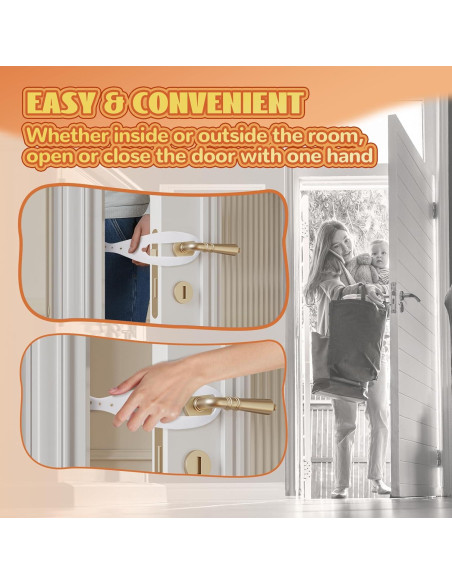 Cierre de puerta para gatos TGIOW ajustable 6.35-15.24 cm blanco