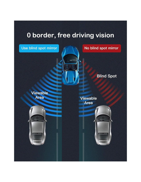 Espejo de Punto Ciego CUNCUI 5 cm Convexo Ajustable 360