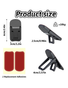 Soporte Plegable para Laptop Bewudy - 2 Pcs Ajustable Negro 2