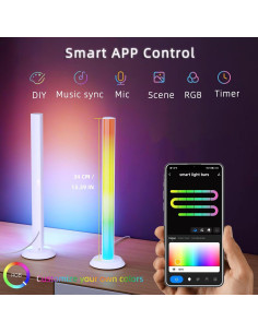 Barra de Luz LED Inteligente ECWEYAG RGB 5W para TV 2