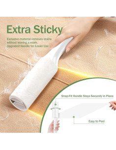 Mini Rodillo Quitapelusas Beitophome 100 Hojas Viaje 2