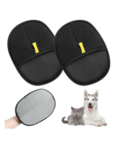 Guantes de Aseo Doble Cara FAIRLONG para Mascotas 2pcs