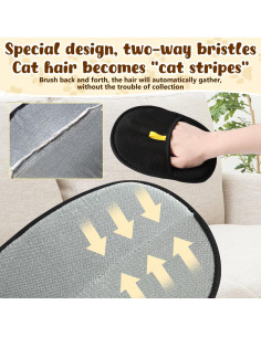 Guantes de Aseo Doble Cara FAIRLONG para Mascotas 2pcs 2