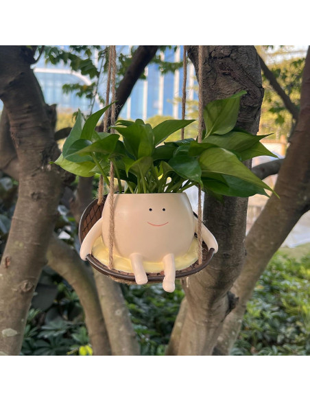 Maceta Colgante NINIPAPA Silla de Columpio Resina 7.6cm