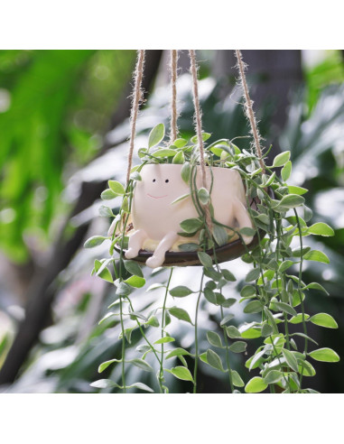 Maceta Colgante NINIPAPA Silla de Columpio Resina 7.6cm
