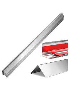 Protectores de Esquinas de Pared HelloaySen 2x2x121.92 cm Acero Inoxidable - Paquete de 10