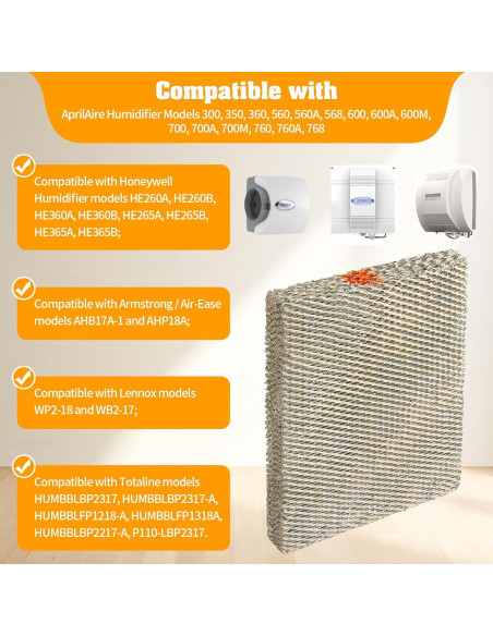 Paquete de 2 Filtros de Reemplazo para Humidificador AprilAire A35