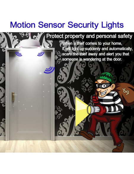 Bombillas LED de Inundación CICINY PAR38 15W con Sensor Movimiento